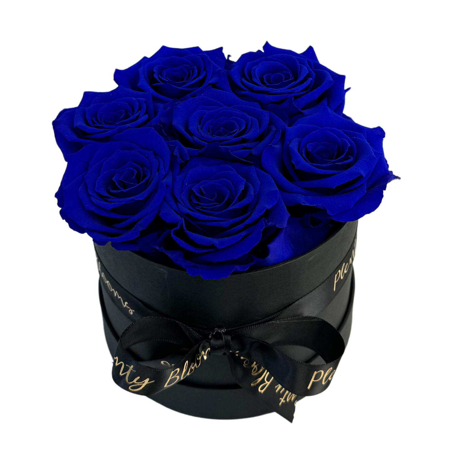 Royal Blue Petite Preserved Roses Box